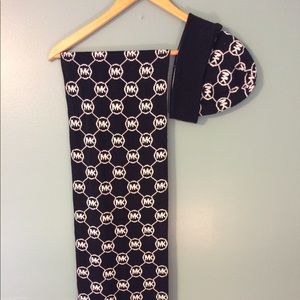 Michael Kors Knit Scarf and Hat Set